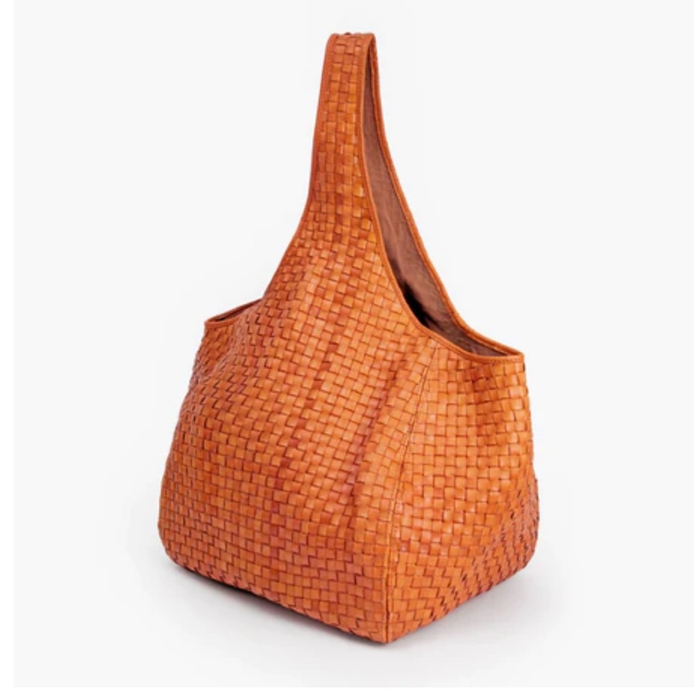 Clare V Tan Woven Bando Tote NWOT